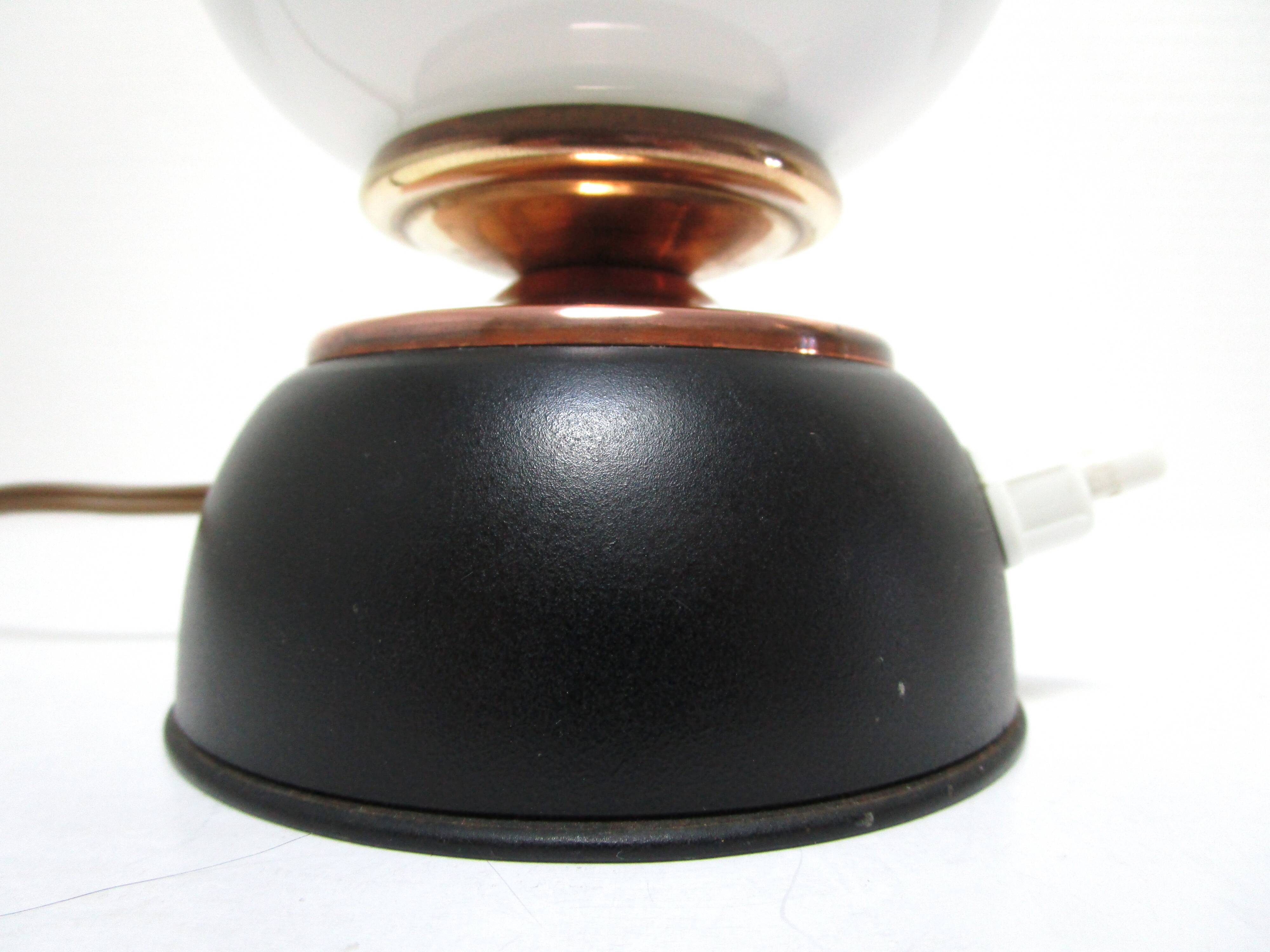 60s design opaline night light lamp