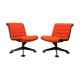 Orange Lounge Chair By Kiga Spa For Knoll, Germany, 1960's