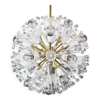 Starred brass chandelier by Emil Stejnar, Austria, 1960s.