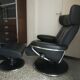 Stressless chair ekorness jazz grained leather and his foot rests