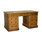Victorian Oak Partner's Desk circa 1883