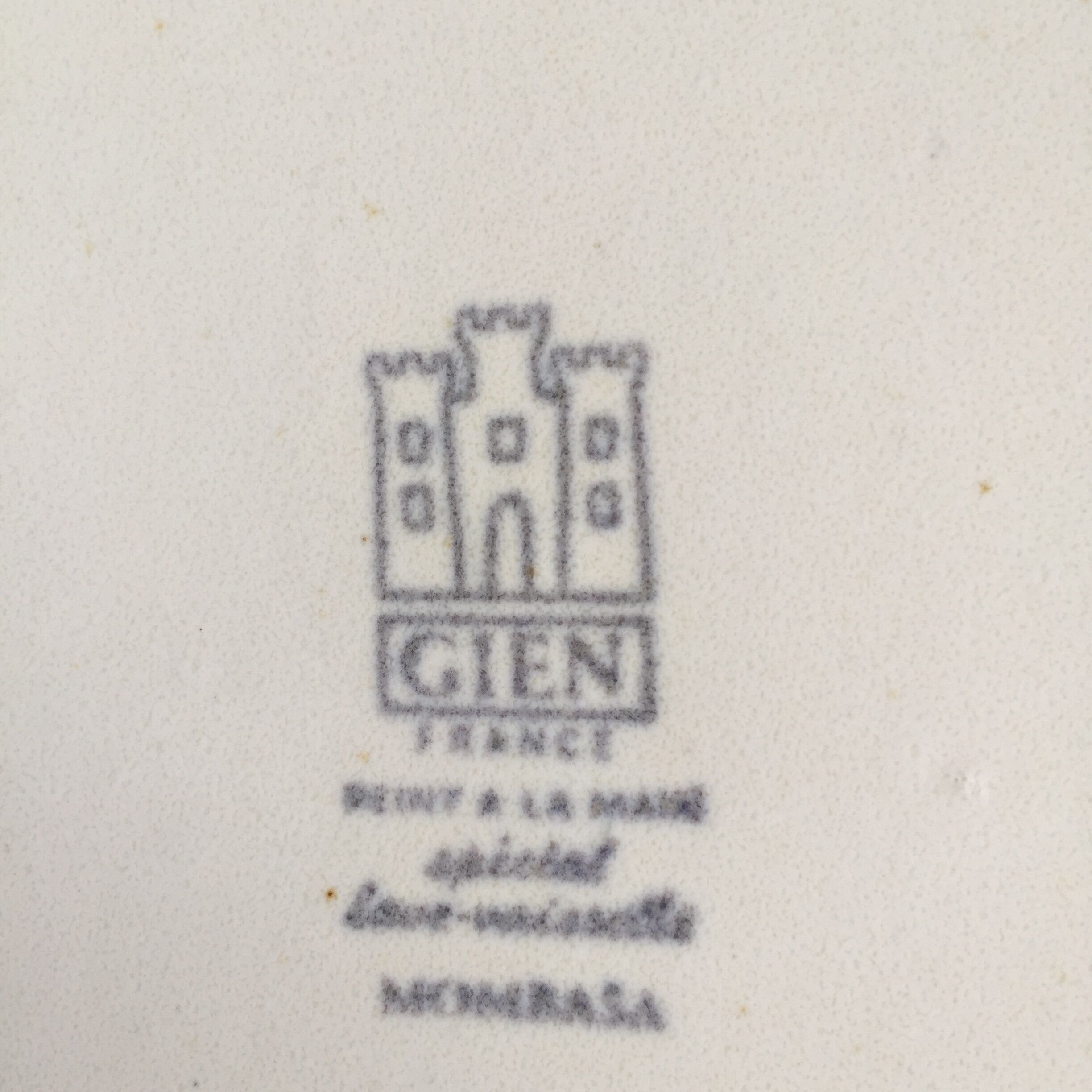 Large GIEN ceramic dish