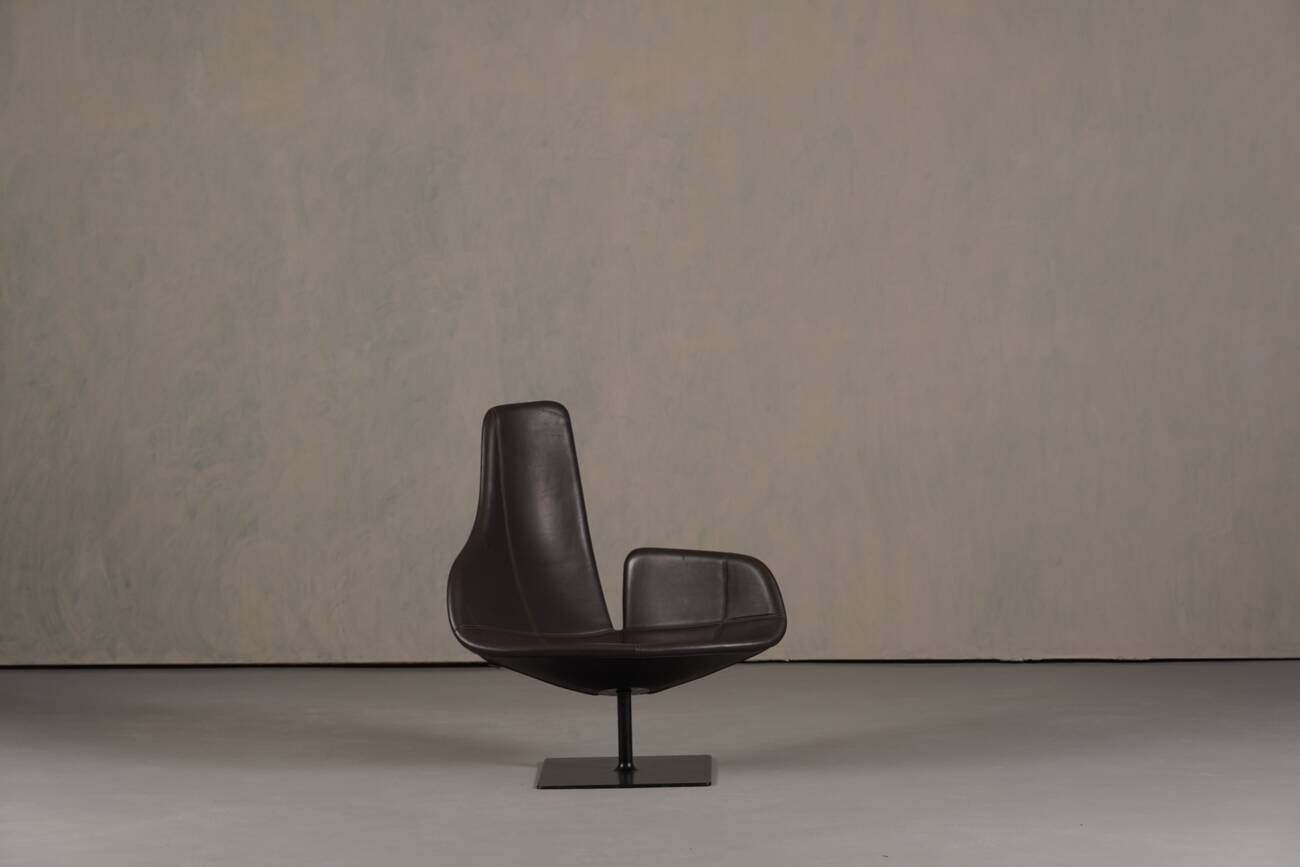 Fjord lounge chair and pouf by Patricia Urquiola for Moroso, Italy 2000s