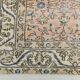 Tapis vintage turc floral rose clair et bleu, 155x248 cm