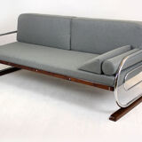 Bauhaus tubular chromed steel sofa from Hynek Gottwald, 1930s