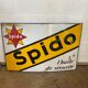 Advertising enamelled plate spido oil 1932