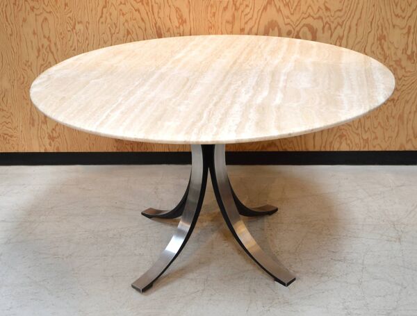 Table à manger (140) en marbre modèle T69 par Osvaldo Borsani pour Tecno, 1963