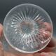 Old baccarat crystal glass with absinthe bistrot pastille decoration