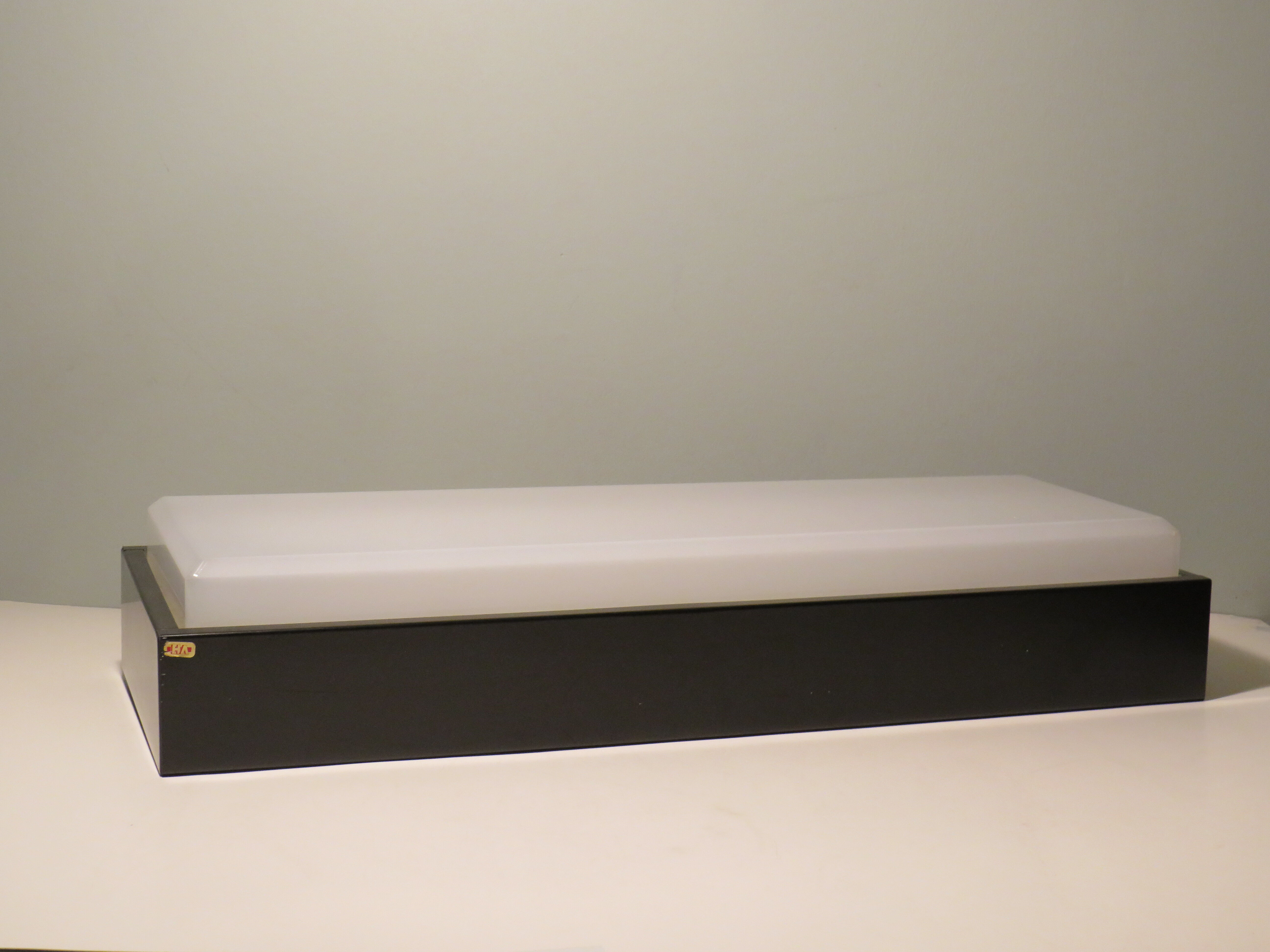 Ceiling lamp or rectangular wall lamp of Van Haute Belgique 1960s