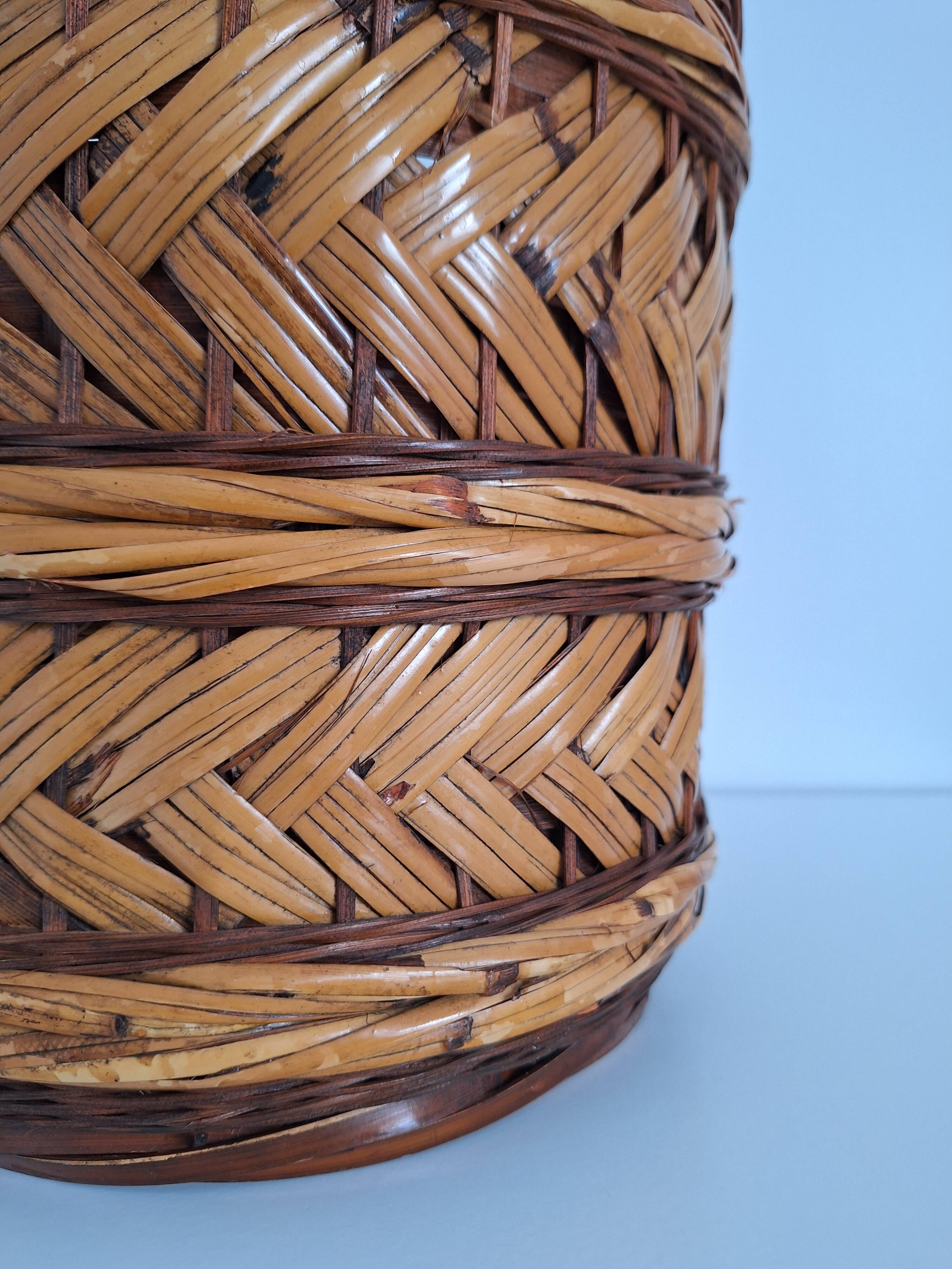 Wicker plant pot