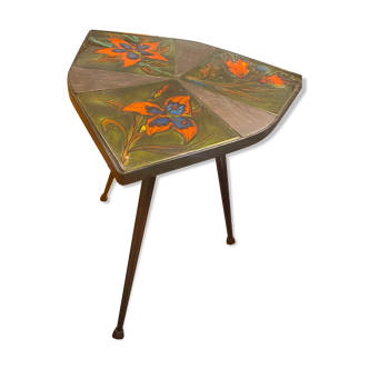 Tabouret en céramique Vallauris vintage