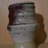 Stoneware candy dish signed