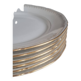 Service of 6 Limoges porcelain plates