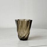 Smoked swirl vase.