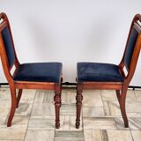 Set of 2 eclectic style chairs fameg radomsko, 1970s/80s