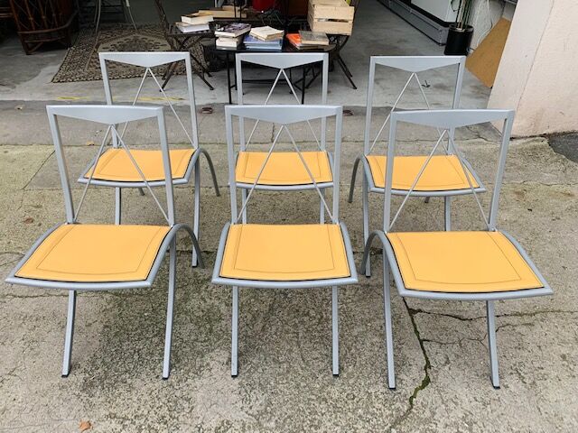 Set of 6 folding chairs from Cattelan