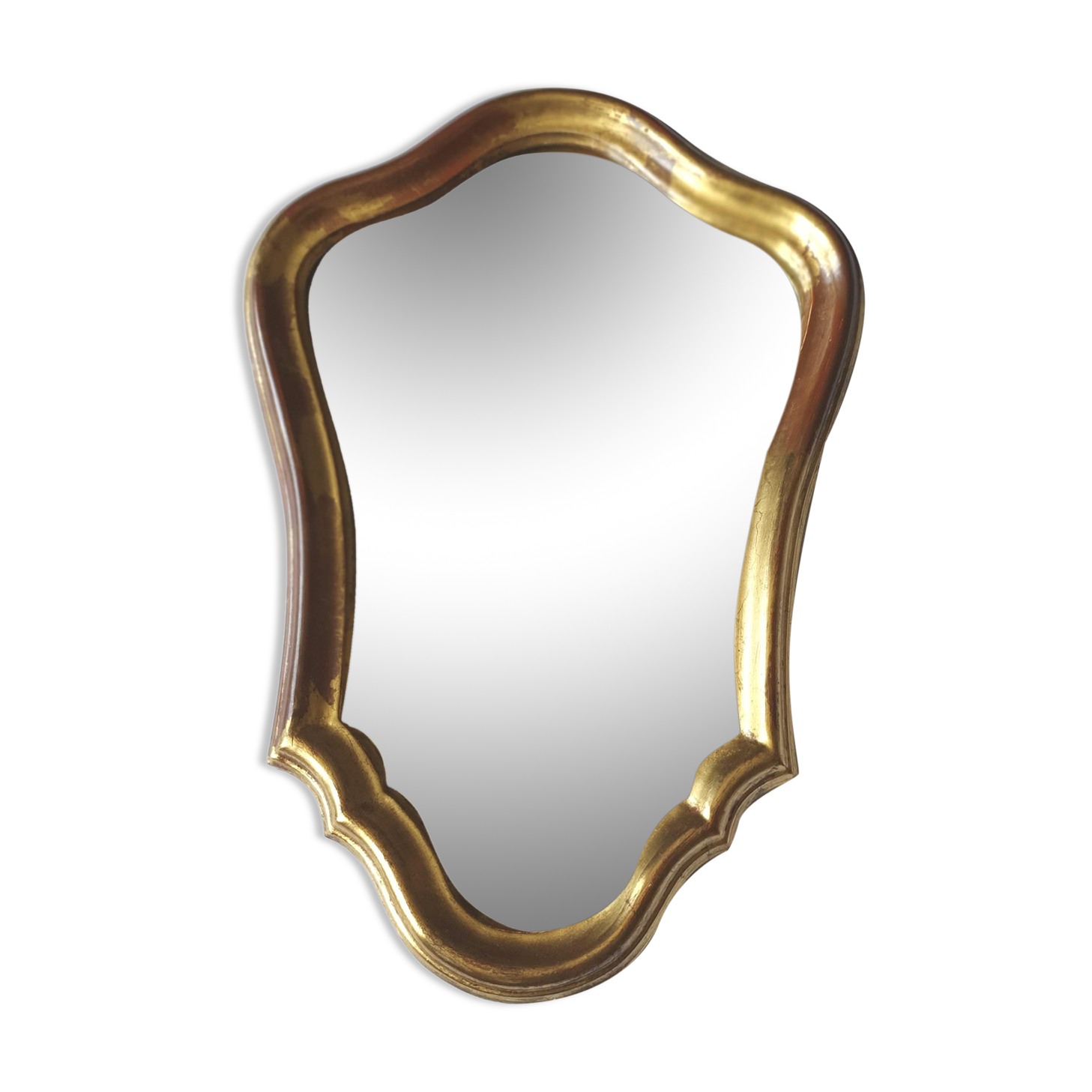 Gilded wooden mirror 41 cm