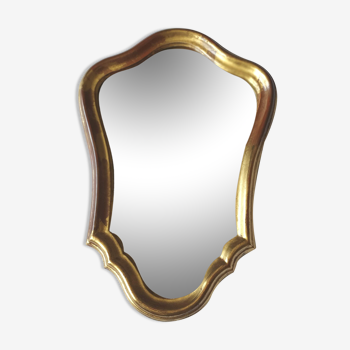 Gilded wooden mirror 41 cm