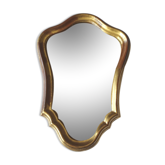 Gilded wooden mirror 41 cm