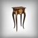 Small working coffee table in marquetry, Louis XV style – late 19th century.