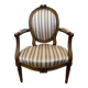 Fauteuil cabriolet médaillon de style Louis XVI