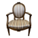 Fauteuil cabriolet médaillon de style Louis XVI