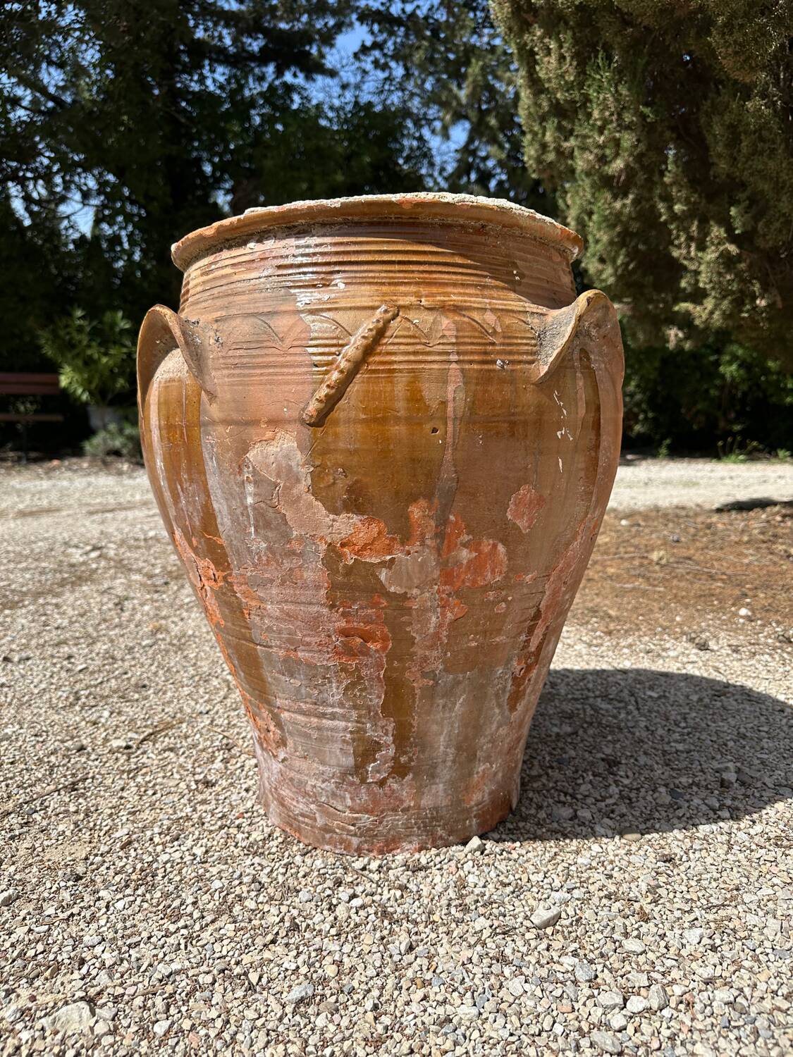 Terracotta pottery jar