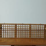 Rattan wall shelf