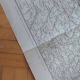 Historical map Larousse Great War French front