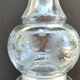 Refined carafe ball shape, pear neck. in finely engraved crystal