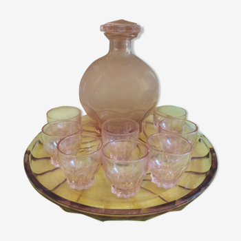 Carafe à liqueur et verres