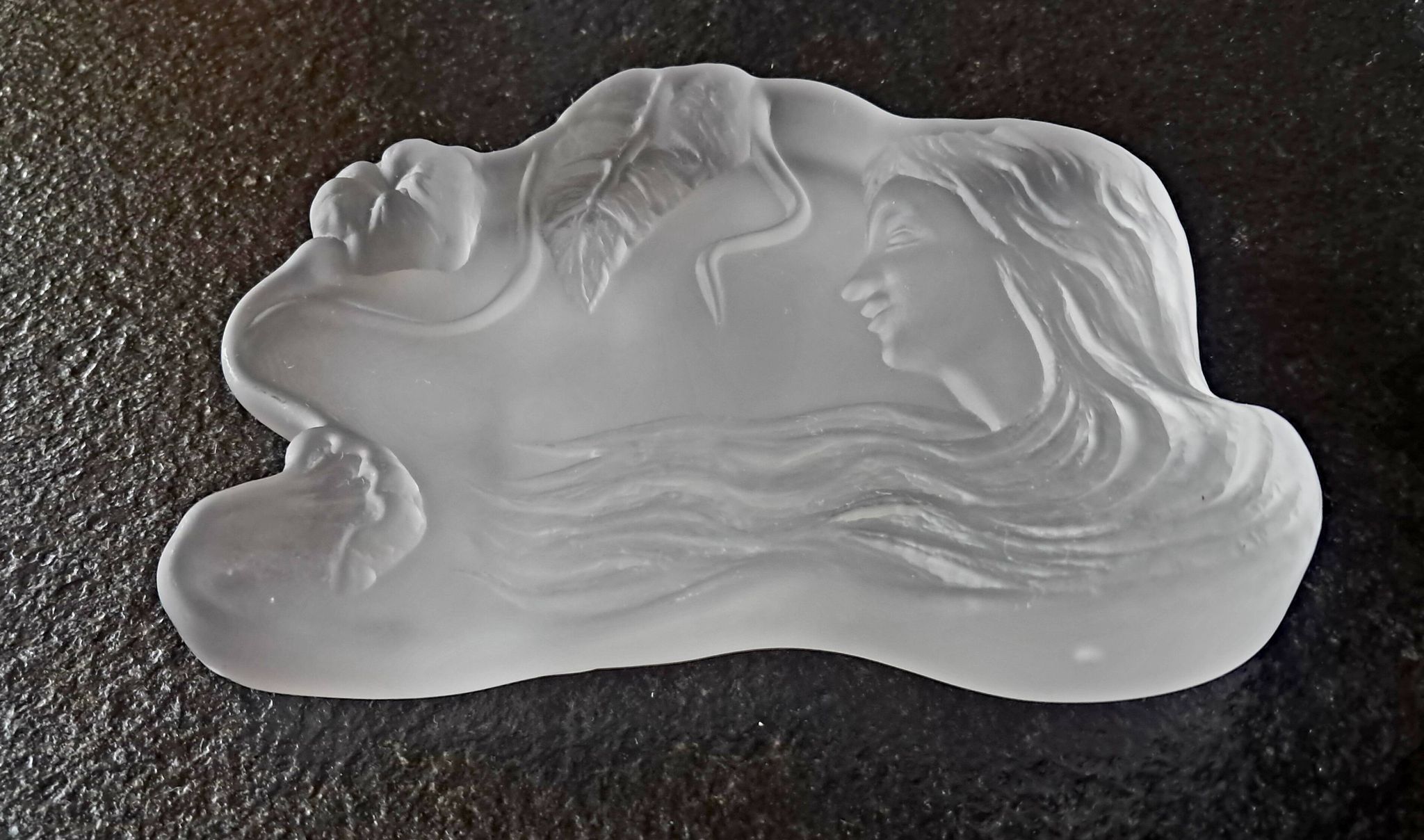 Rare sculpture Art Deco / plat à anneaux