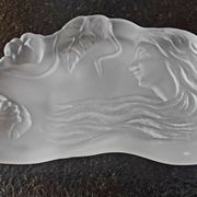 Rare sculpture Art Deco / plat à anneaux
