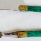 Laguiole couteau et fourchette en acier et laiton