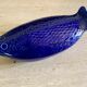 Vintage blue ceramic serving dish by Environmental Ceramics Inc., San Francisco, 1966