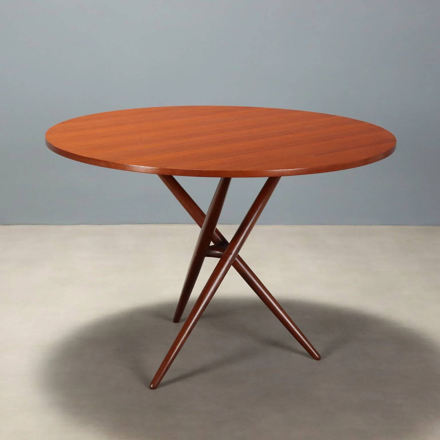 Vintage teak dining table designed in Italy from the 1960s.