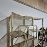 Vintage 1970s golden designer shelf