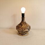 Old ceramic table lamp, Danish and estimated from the 1960s-1970s.