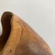 Saladier centre de table en bois d'olivier 1960 forme libre