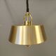 Lampe à suspension en laiton, conçue par Jo Hammerborg pour le danois Fog&Mørup en 1977. Modèle Hercules
