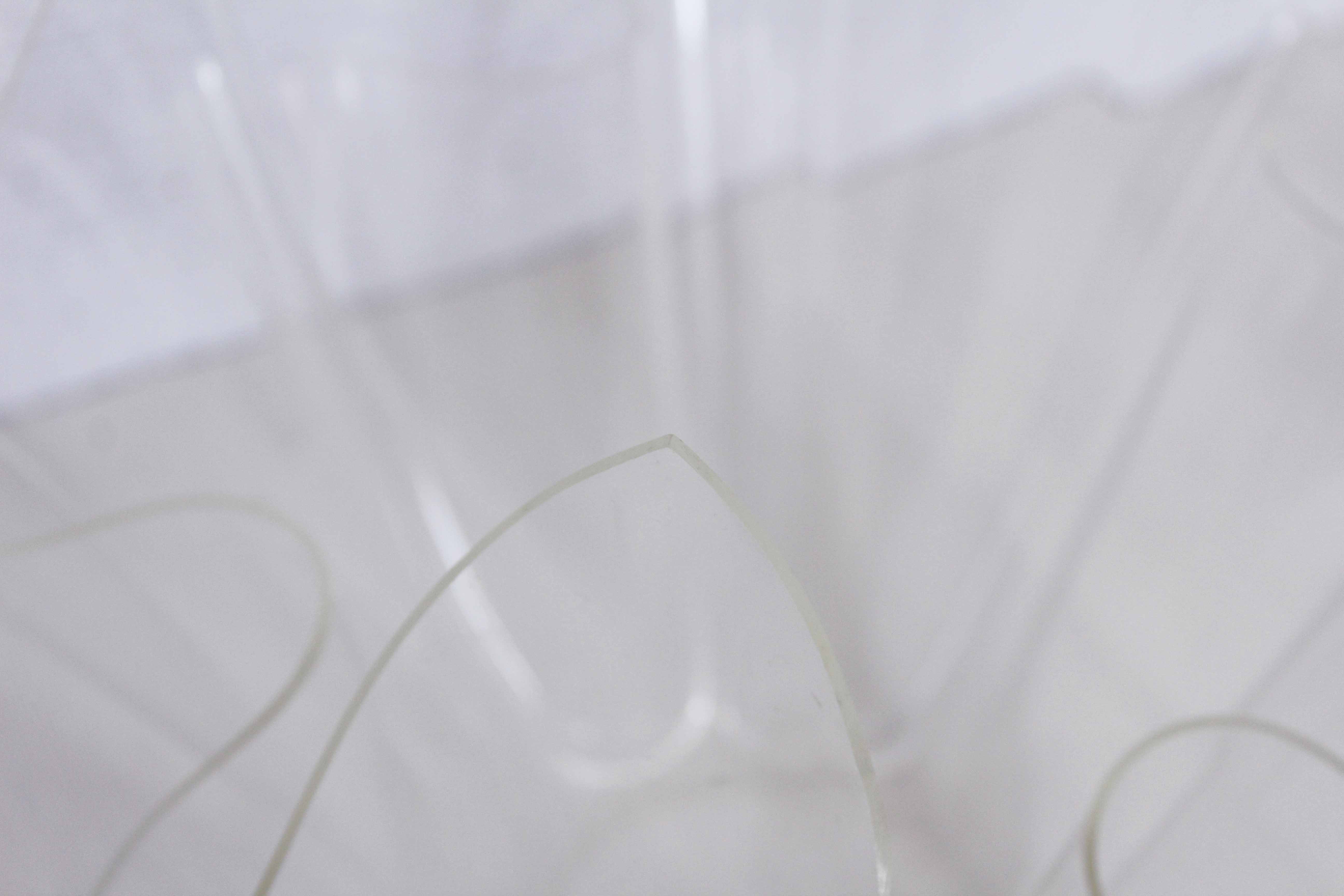 Plexiglas fruit basket or vase