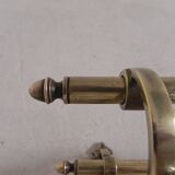 Brass Art Deco wall coat rack, 136 cm wide
