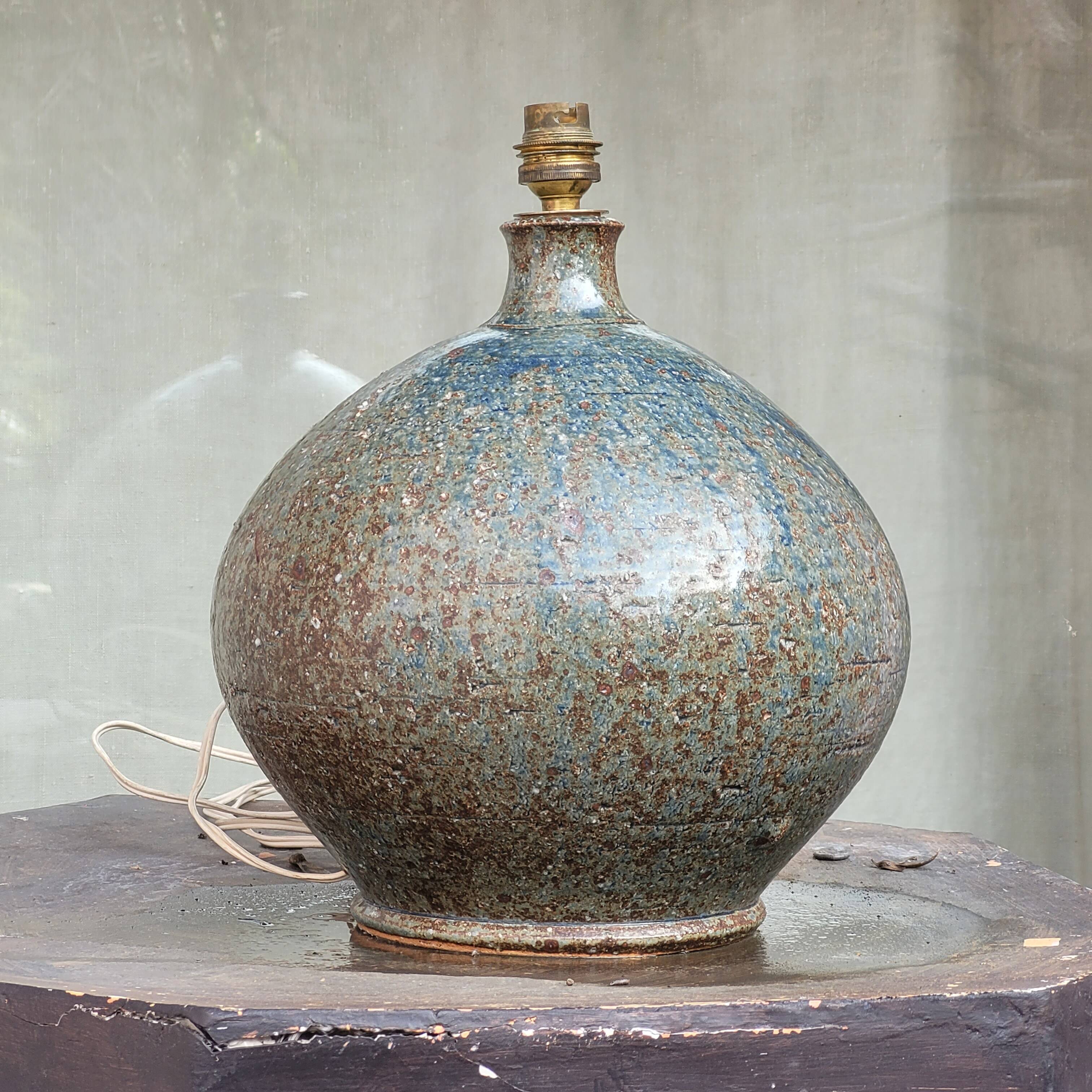 Alain Blanchard ceramic ball lamp base