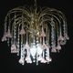 Meryl Streep, Pink Murano Flowers and Crystal Drops Chandelier, 1980s