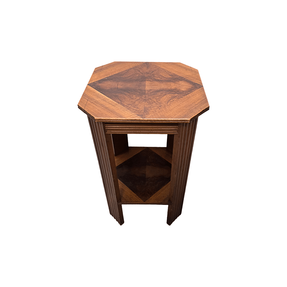 French Art Deco Octagon Side Table, 1930s