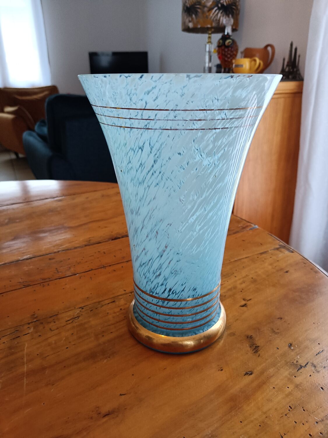Art Deco vase in the style of Clichy