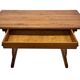 Vintage Pinewood Dining Table Desk with Drawer 60s Design