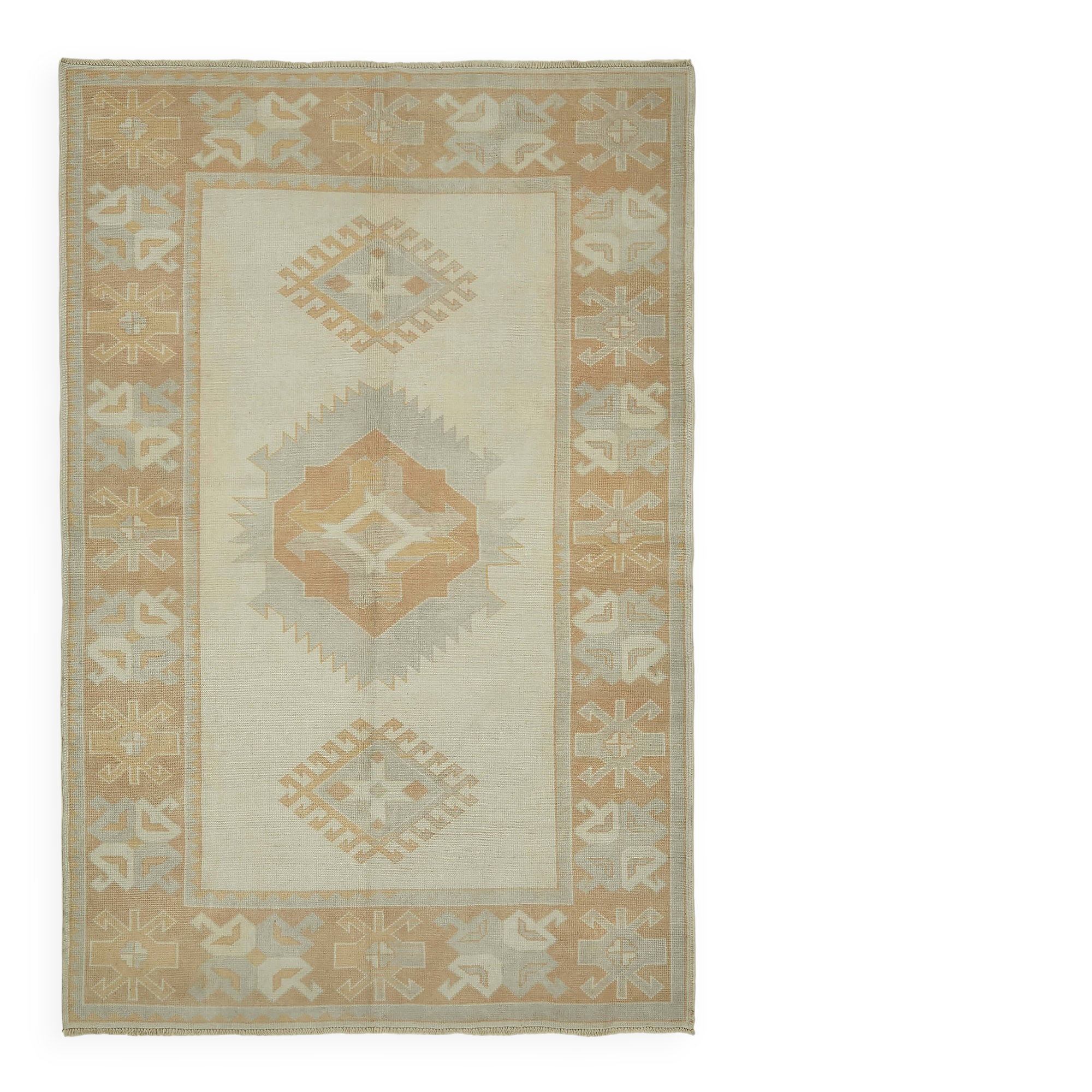 Turkish Vintage Anatolian Rug 151 cm x 228 cm