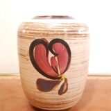 Vintage ceramic vase with flowers