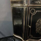 Boulle Napoleon III violin-shaped sideboard at waist height